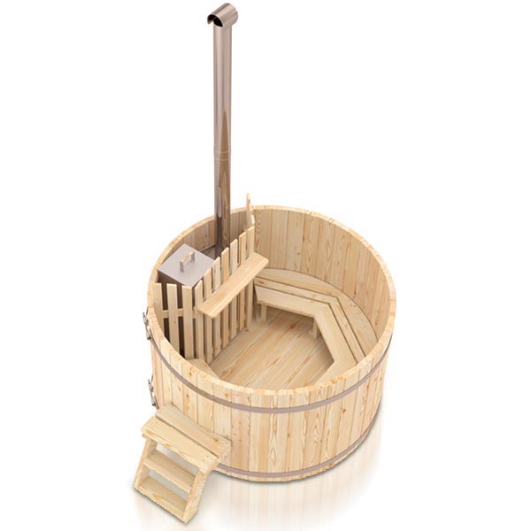 Thumbnail: Wooden Hot Tub - Inside Heater (3 - 10 Person)