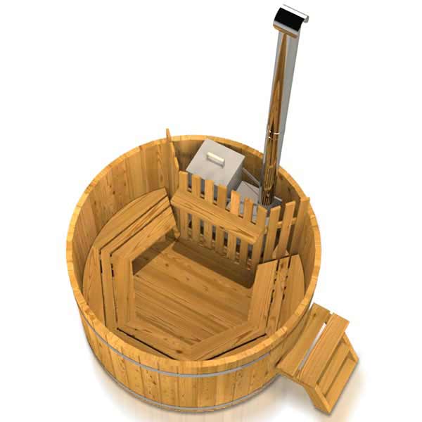 Thumbnail: Wooden Hot Tub - Inside Heater (3 - 10 Person)